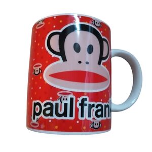 Paul Frank Red and White Monkey Mug